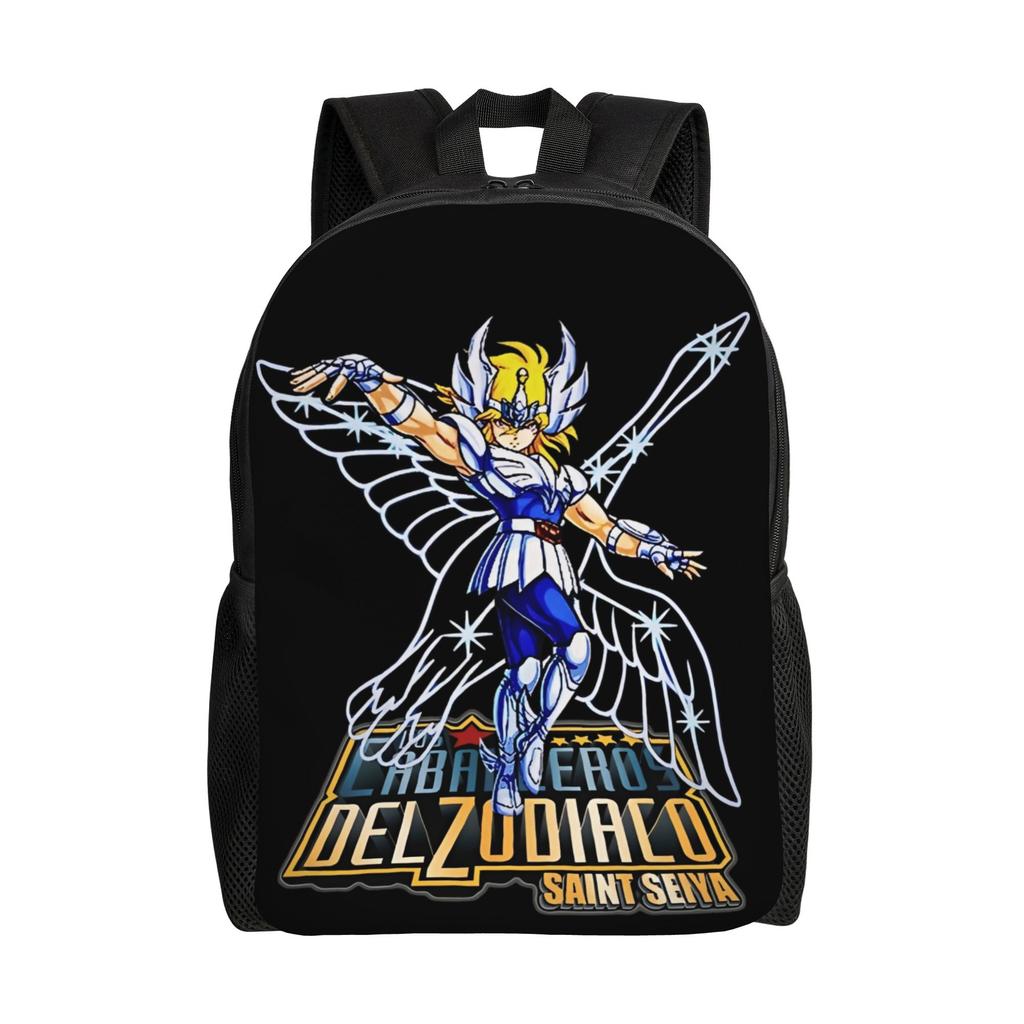 Knights of the Zodiac Backpack  Ita Bag  Mochila Portable Campus Sturdy Shoulder Rucksack