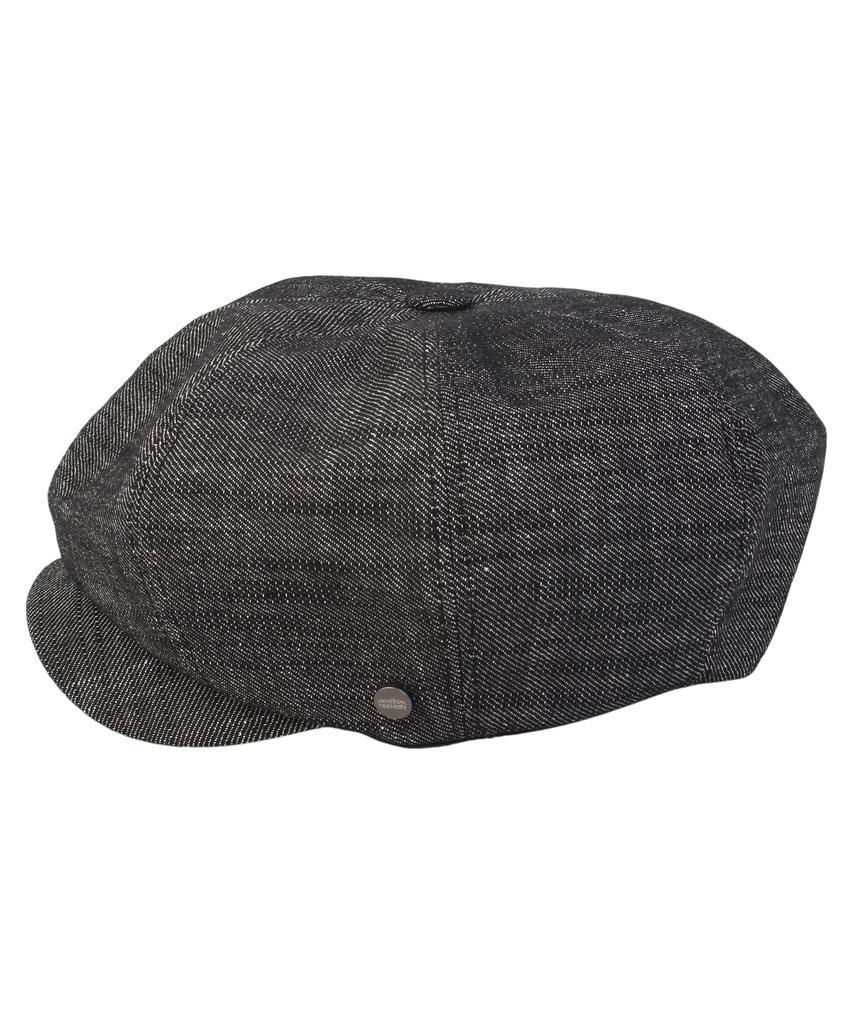 Yunibeosyeolkemiseuteuli Overfit Logo Black Newsboy Cap