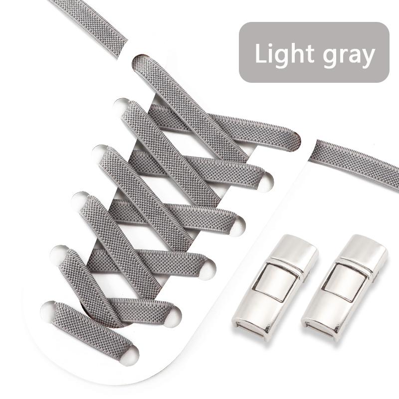 Elastic Laces Sneakers Press Lock Shoelaces Without Ties 8MM Wide Flats No Tie Shoe Laces Kids Adult Sports Running Shoelace NEW