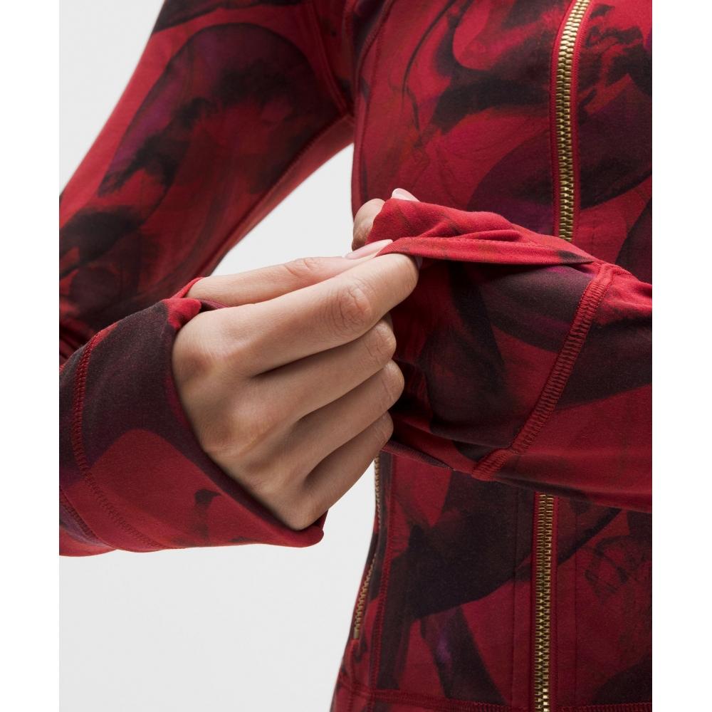Lululemon Mondneujahr Define Cropped Jacke Nulu Mondfedern Rot Multi