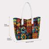 Vintage Geometric Print Tote Bag Fashion Casual Large Capacity Daily Shoulder Bag for Women