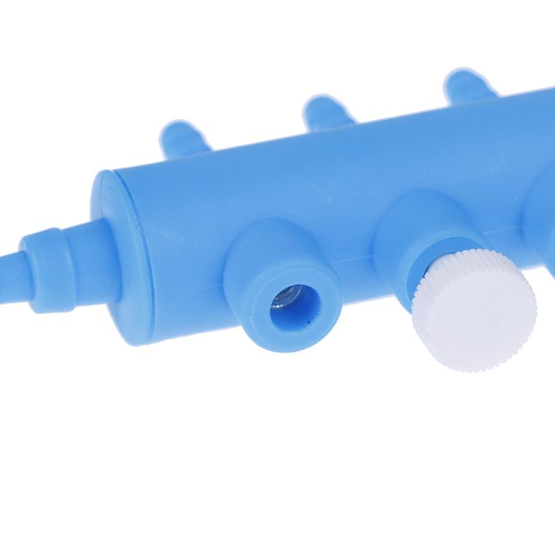 1 Pc Aquarium Fish Tank 5 Holes Air Pump Plastic Water Tube  Control Valve