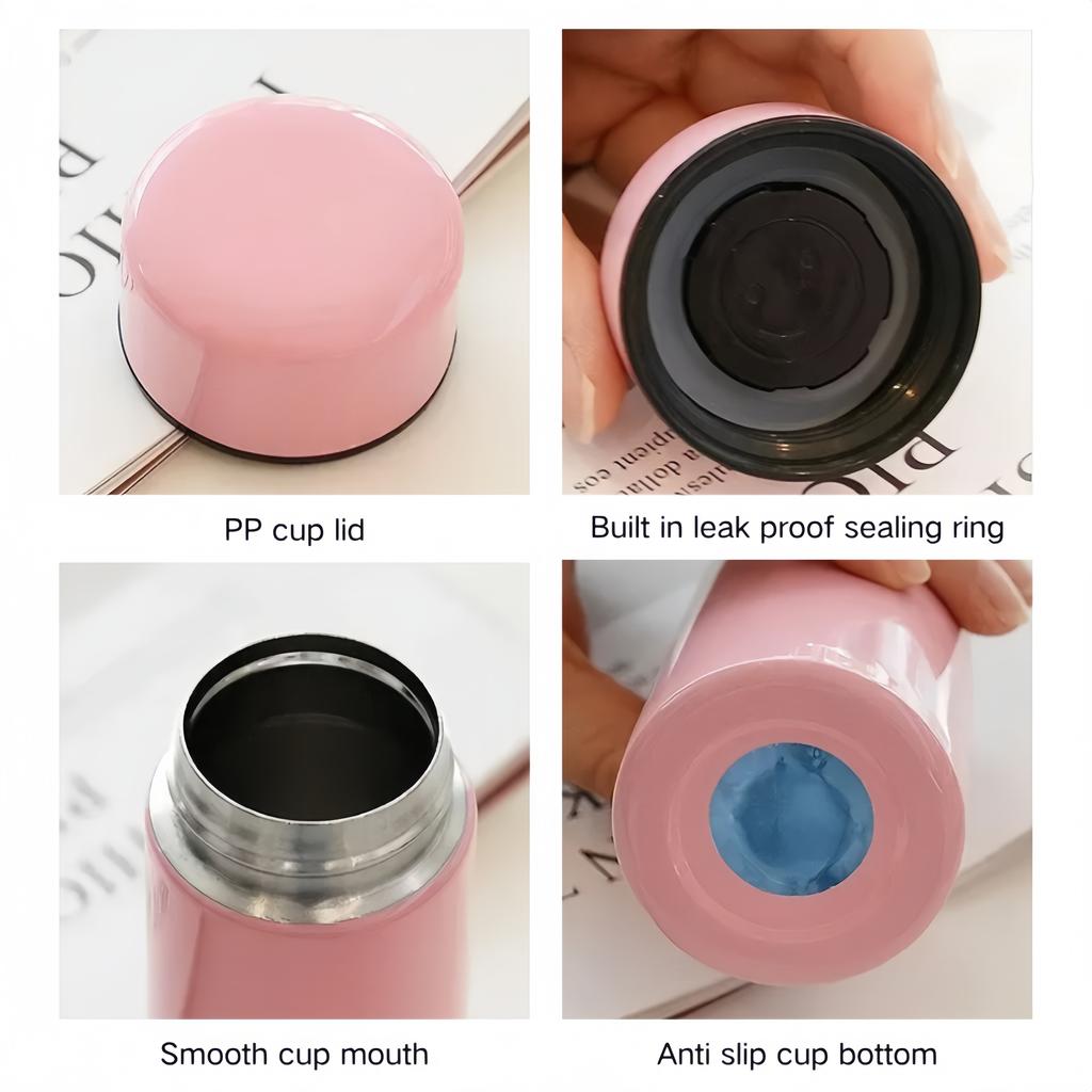 160ml Portable Mini Pocket Cup 304 Stainless Steel Thermo Water Bottle Thermos Coffee Bottle Vacuum Flasks Keep Cold and Hot