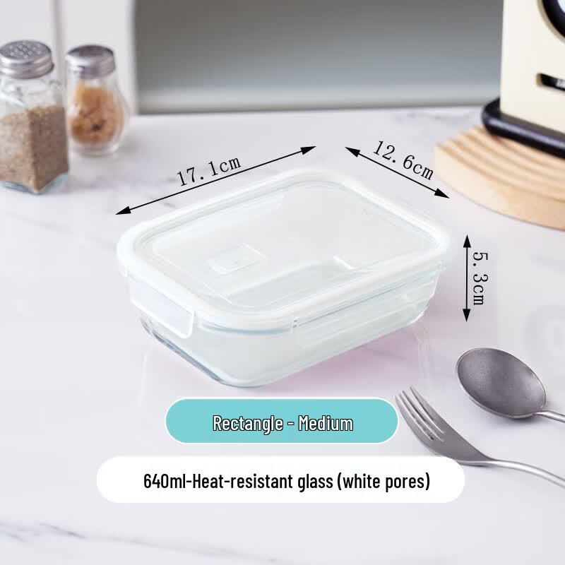 Ru Han Glass Divided Lunch Box Set