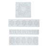 Christmas Cake Decors Christmas Lace Mats Silicone Lace Molds Silicone Lace Pad Suitable for Parties and Celebration