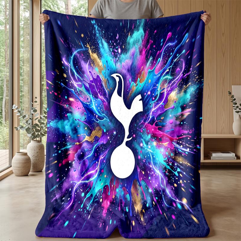 Tottenham Hotspur Theme Blanket Soft Flannel Blanket Plush Throw Blanket Cozy Sofa Bed Blanket for Home Decor