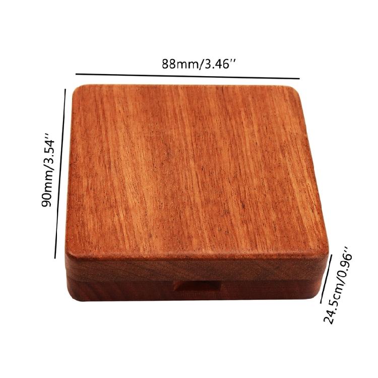 Wood Saxophone Reed Box for Clarinet Saxophone Hold Four Reeds