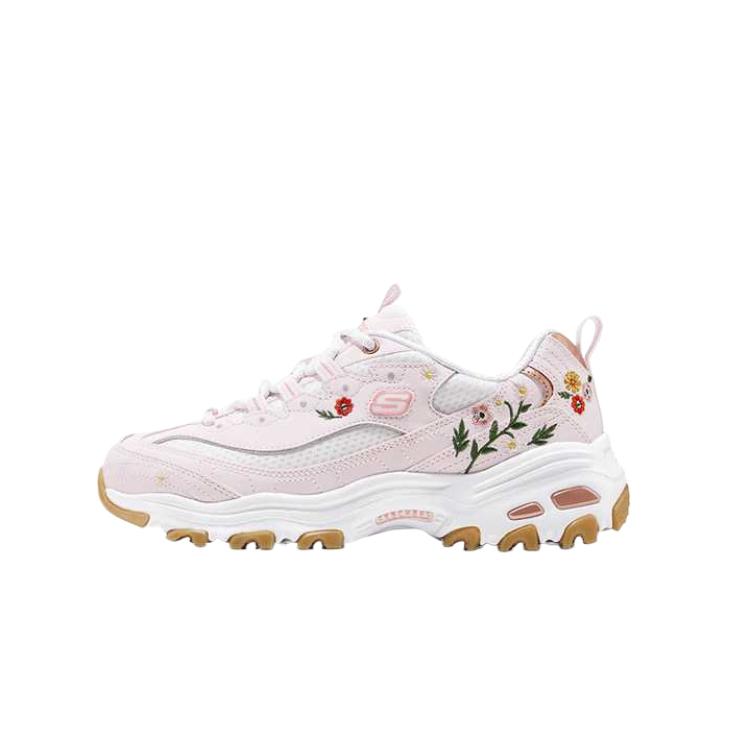 Skechers DLites Round Toe Thick Sole Shock Absorbing Breathable Dad Shoes Women sneakers 150553-PNK 36.5
