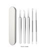Stainless Steel Blackhead Remover Tool - Needle & Clip for Acne and Makeup.