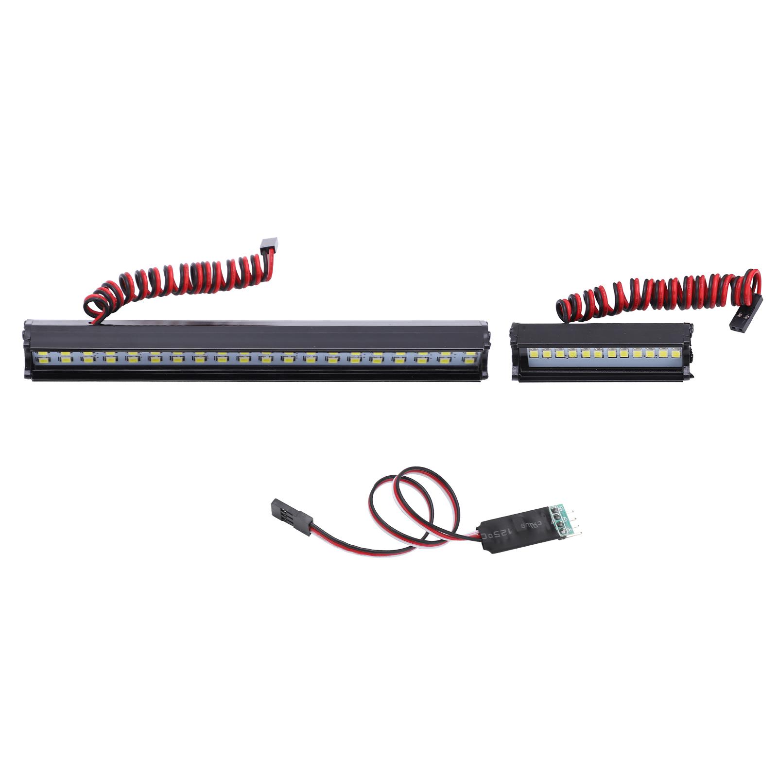

Simulation Universal Long and Short Car Lights Convenient Durable 1/10 Double Row Spotlights for SCX10 90046