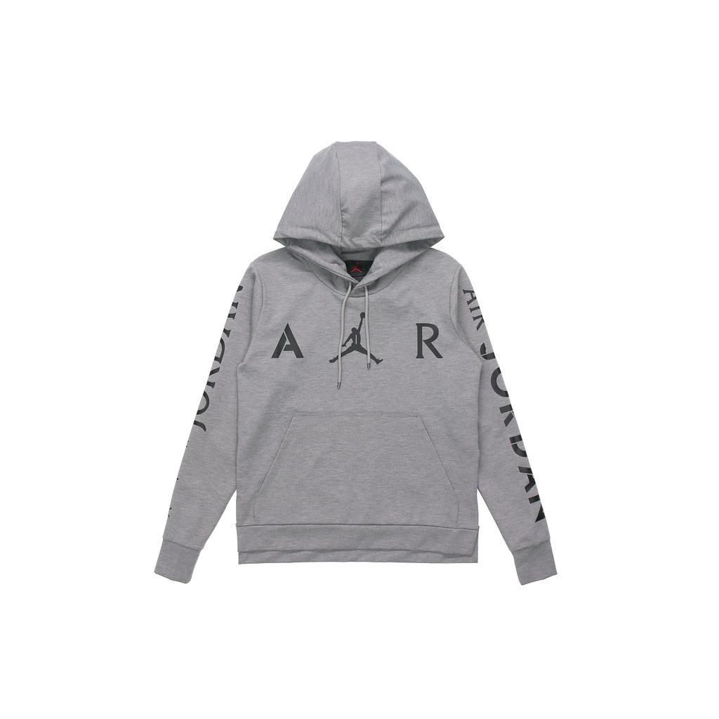 Air Jordan Letter Logo Hoodie Men Tops Grey CK1345-091