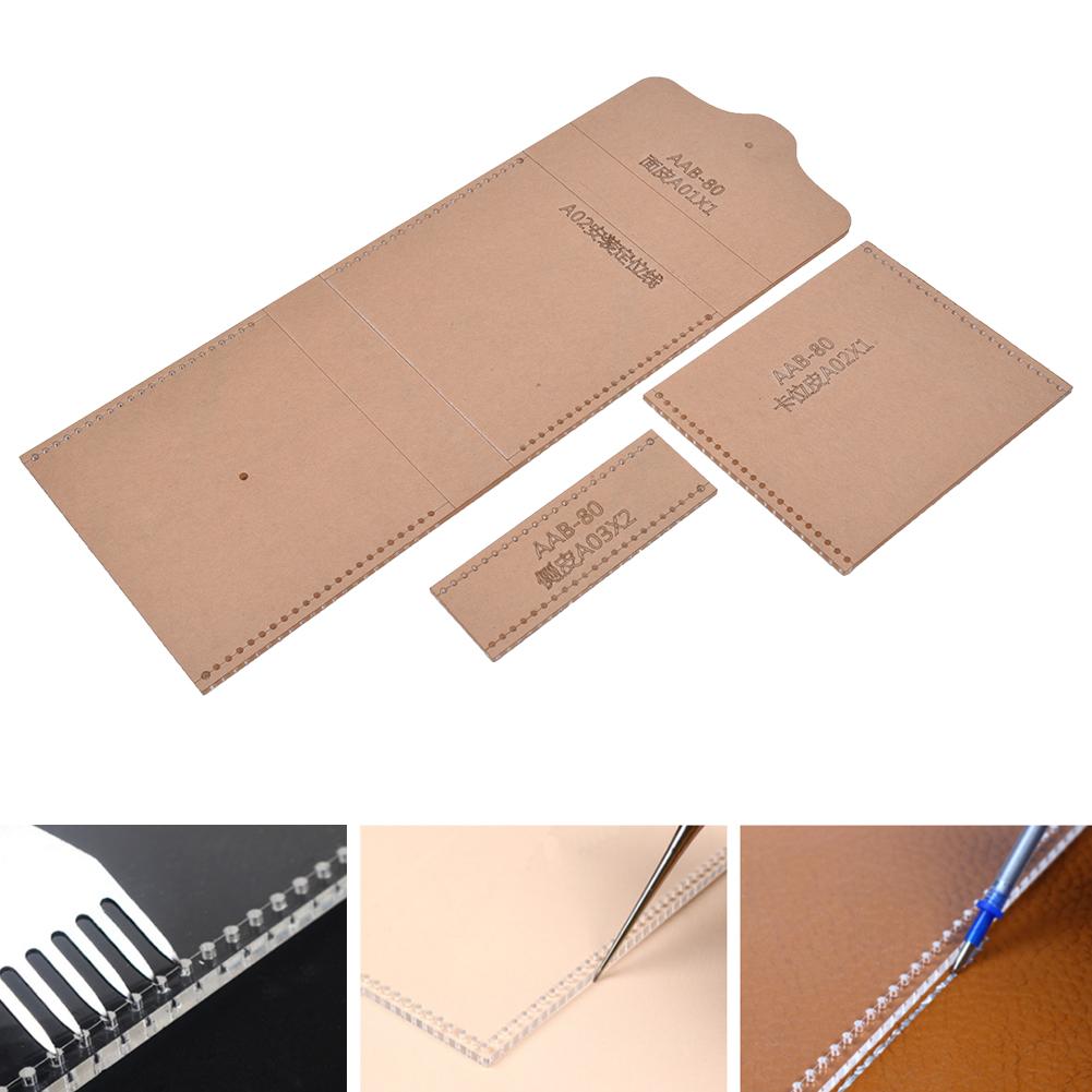 Acrylic Coin Purse Wallet Template Stencil DIY Handmade Leather Mould