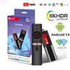 8K ATV Smart TV Stick Android 14.0 Bluetooth 5.0 WiFi 6 Allwinner H618 Quad Core Cortex A53 Network Media Player Voice Remote Smart TV Box