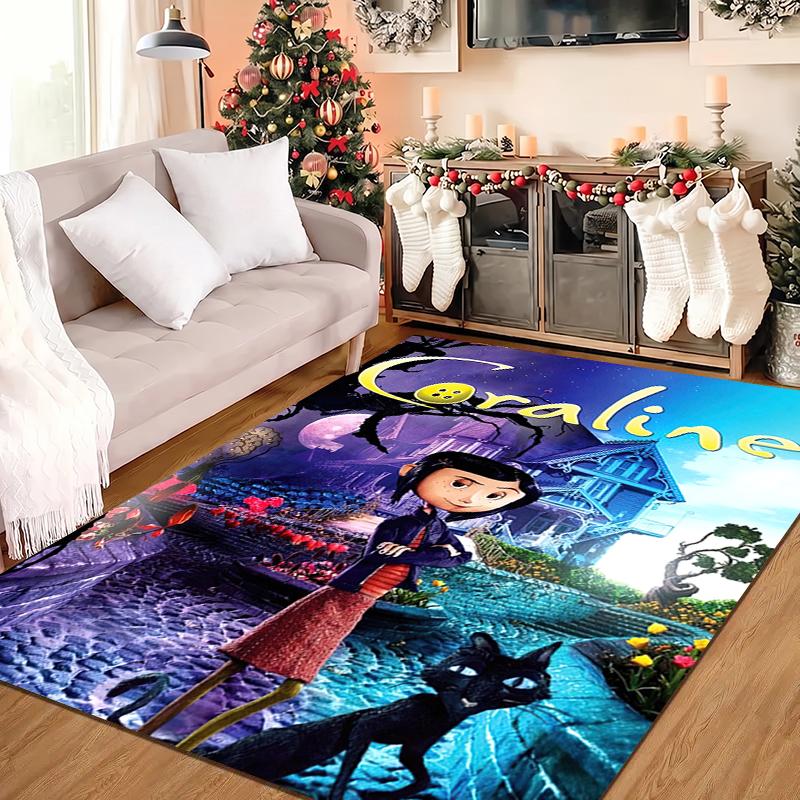 1PC Coraline Rug - Home Decoration Carpet For Living Room Bedroom Flooring Computer Chair Area Rug