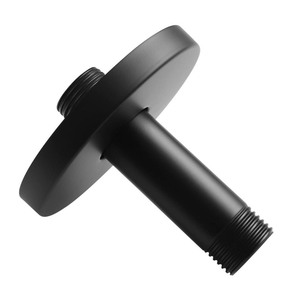 10cm Ceiling Shower Arm with Flange Ceiling Mount Shower Wall Pipe Rainfall Straight Shower Ceiling Rod Faucet Replacement