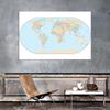 Standard Map World Map with National Flag Classic Edition Map of The World Posters and Prints for School Supplies