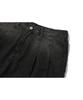 CPGN STUDIO Tie-Dye Bermuda Double-Pleated Denim Shorts Black