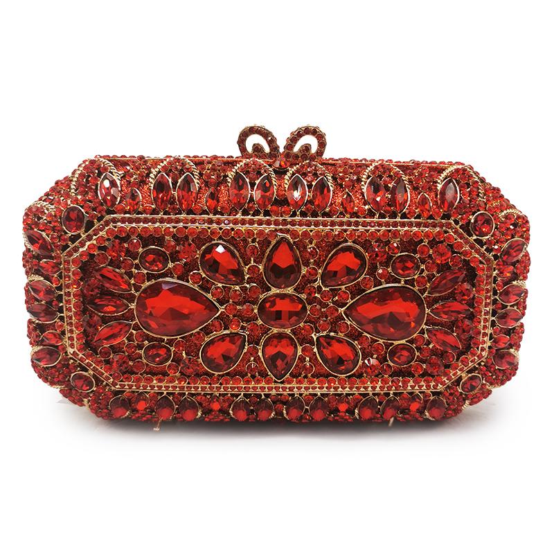 WHTUOHENG Borsa Bianca Grande Strass Metallo Dorato Diamante Cristallo Borsa da Matrimonio Moda Mini Ragazza Telefono Pochette da Sera Borse