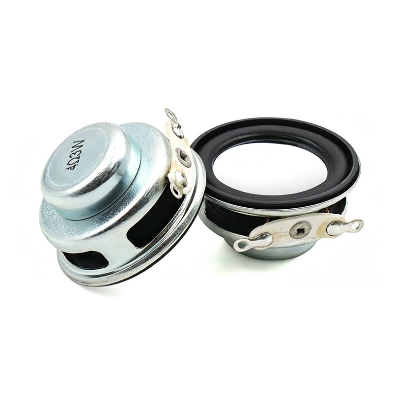 Kulatý širokopásmový reproduktorový měnič 4Ohm 3W Mini reproduktor 20 až 50 mm Audio reproduktor pro DIY Bluetooth reproduktor Elektronický projekt