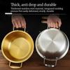 New Mini Ramen Pot Stainless Steel with Lid Soup Pot Double Ear Multifunction Hot Pot Camping Cookware