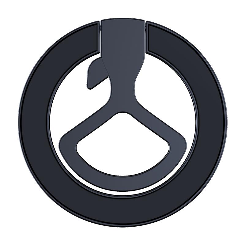 3-in-1 Magnetic Cell Phone Ring Holder Alloy Phone Grip Kickstand Finger Ring Holder Stand for iPhone 15 14 13 12 Pro Max Series