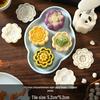 Mid-Autumn Mooncake Press - Flower Ice Skin Mold for Pastry & Mung Bean Cake