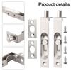 2 Pack 4 Inch Door Flush Bolt Stainless Steel Security Door Guard Concealed Bolt Lever Action Latch With Screws