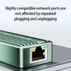 10Gbps Type C To RJ45 Gigabit Converters Aluminum USB 3.2 Networking Adapter Plugs And Play No Driver