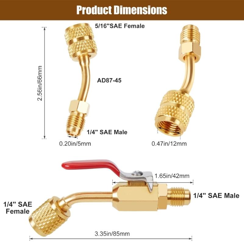 Convenient Valves Core Remover Metal Repair Tool Maintenance Accessory Comprehensive Tool Kit for Cooling Systems