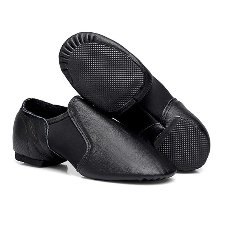 Genuine Leather Jazz Dance Shoes For Girls Brown Black Anti-Slip Jazz Shoes Adult Dance Sneakers High Quality Jazz Shoes