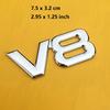 V8 Emblem Metal Sticker Badge Fender For V8 Racing Emblem Auto For Car Motorcycle Truck SUV