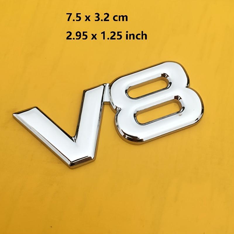 V8 Emblem Metal Sticker Badge Fender For V8 Racing Emblem Auto For Car Motorcycle Truck SUV