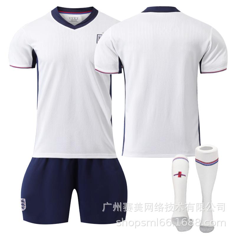European Cup England Home Number: Kane 1 Bellingham 11 Foden Rice Short-sleeved Jersey Set
