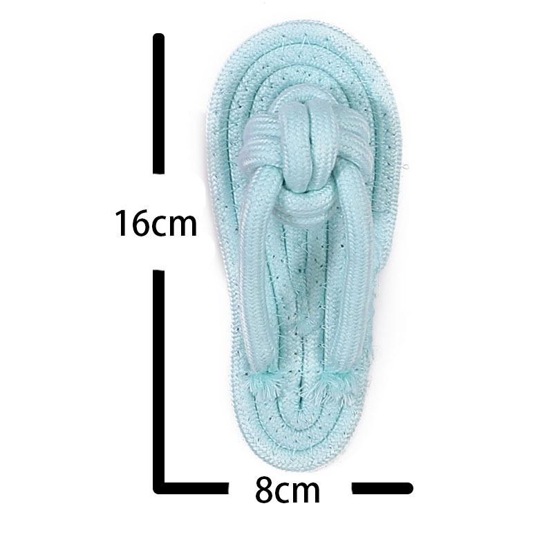 Q Dog Knot Toys Medium and Large Dog Molar Cotton Rope Pet Toys Bite-resistant Teeth Cleaning Dog Toys