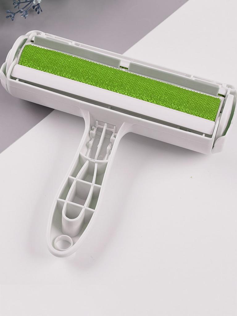 Pet Hair Roller Remover Lint Brush 2-Way Dog Cat Comb Tool Convenient Cleaning Dog Cat Fur Brush Base Home Furniture Sofa Clothe