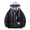 Fake Two-piece Down Jacket for Women, Winter Thickened Loose Cotton Jacket, New Cotton Jacket, Hooded Cotton Jacket