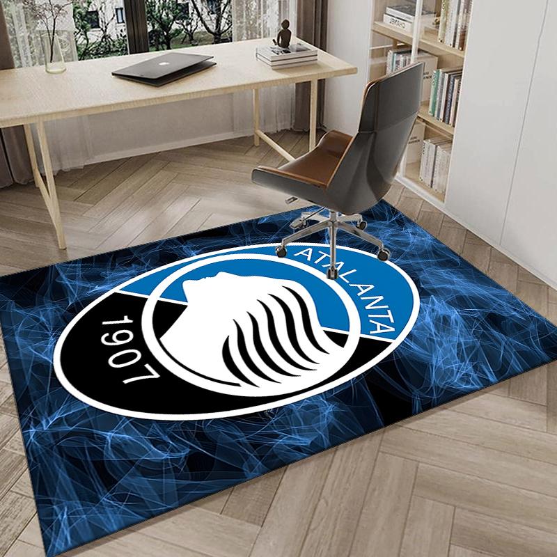 1PC Football Atalanta Rug Game Carpet, Floor Mat for Bedroom Living Room Entryway Rug, Home Decor Idea Gift for Christmas Birthday