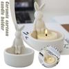 Bunny Candle Holder Ceramic Tealight Candle Holder Decor Home Base Centerpiece For Table Weddin I7M7