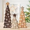 1pcs Wooden Christmas Tree Ornament with Stars, Multifunctional Holiday Decor, Suitable for Tabletop, Mantlepiece, And Fireplace
