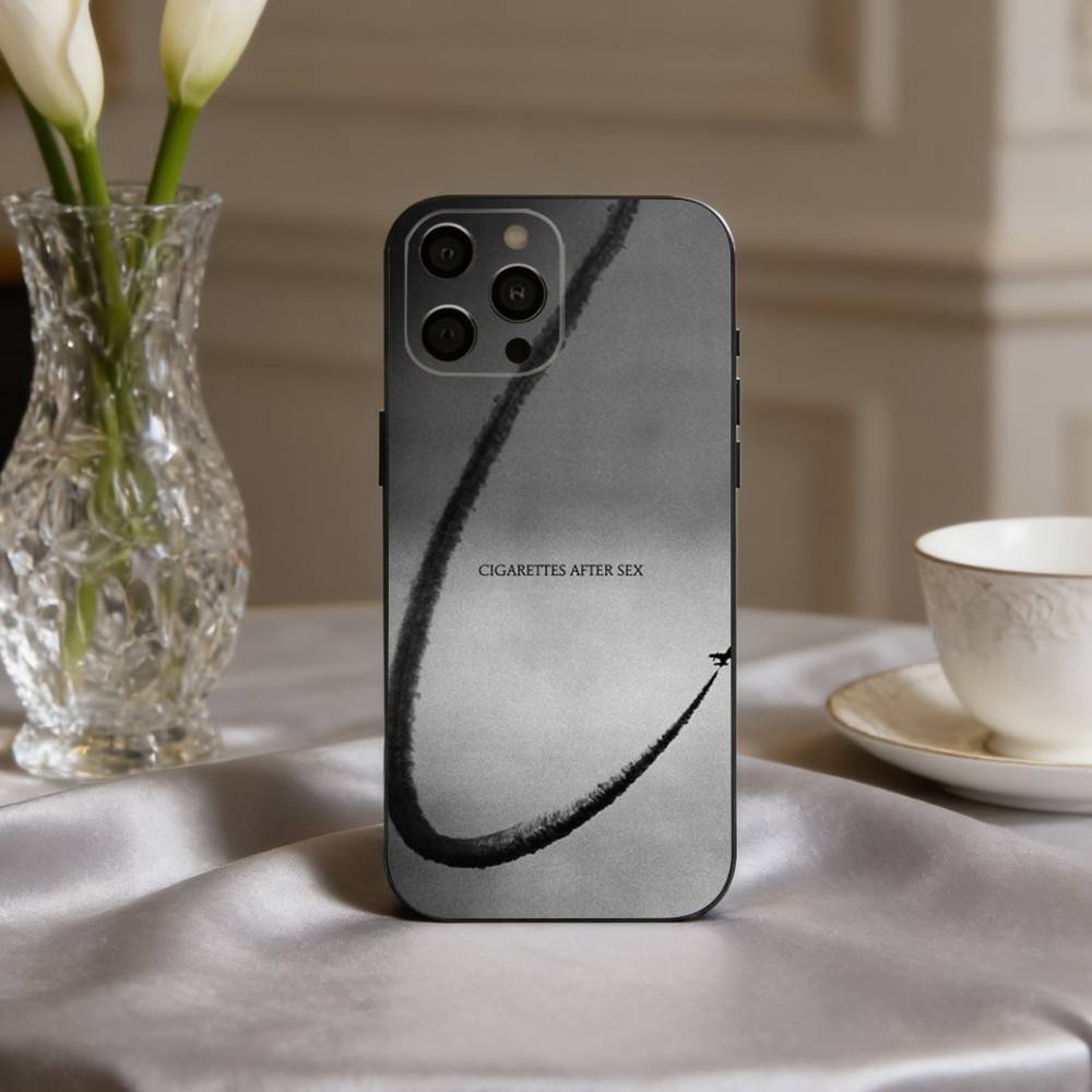 C-Cigarettes A-After Sex B-Band  Phone Case For iPhone 17,16,15,14,13,12,11 Plus,Pro Max,XS,Soft Silicone Black Cover