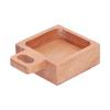 Square Handled Dish Wooden Snack Plate Durable Pastry Tray  Food Arrangement