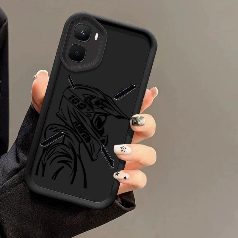 Flexible Silicone Case For Infinix GT 50 Pro GT 30 Protective Cover Shockrpoof Driver Print Pattern Funda