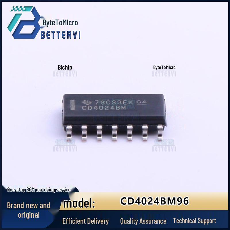 

Genuine CD4024BM96 SOIC-14 Counter/Divider, 3V-18V Operating Voltage