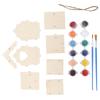 Wooden Birdhouse Kit DIY Paintable Birdhouse Building Kit for Kids Own Crafts DecorationCarving