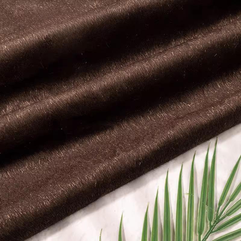 Plain Color Super Thick Faux Mink Fur Fabric Horsehair Flocking Plush Fabric DIY Sewing Sofa Clothing Luggage Shoes Toys Fabric