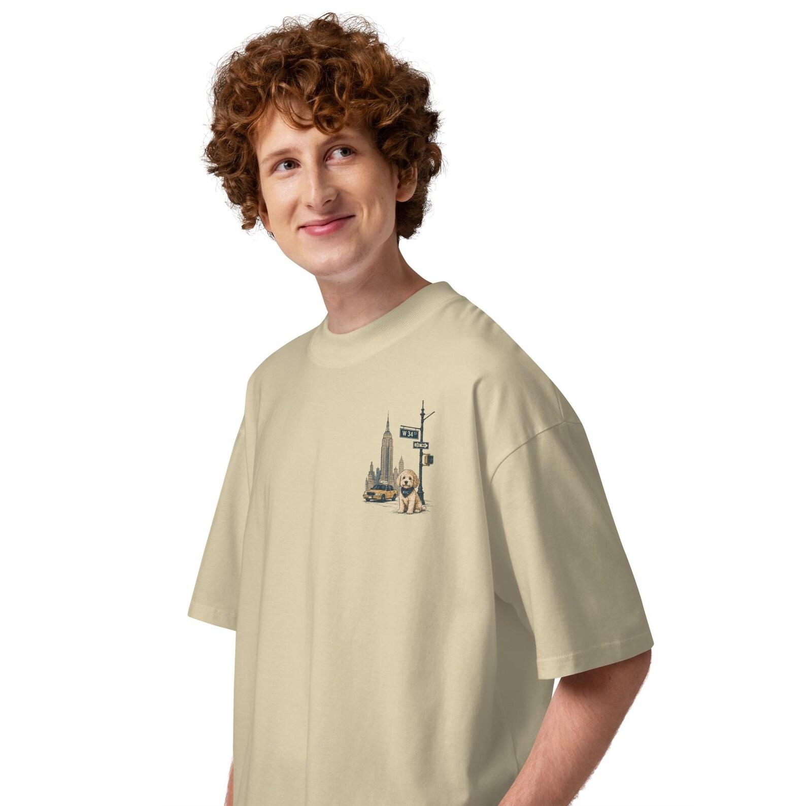 Unisex organic Oversized Graphic T-Shirt | New York Streetwear | Minimal Chest Print | 2XL