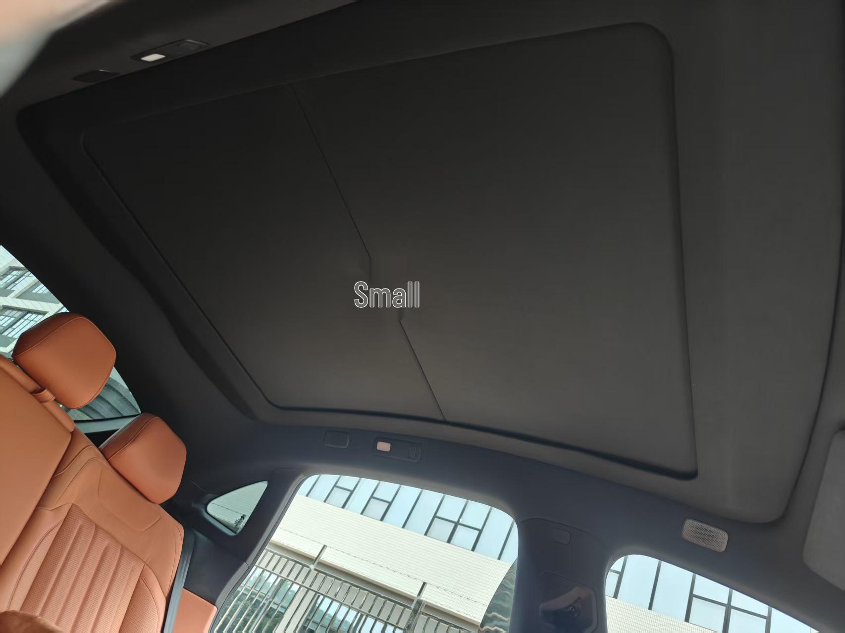 L60 Sunroof Sunshade: Voice-Controlled, Manually/Electrically Operated, Full Blackout Roller.