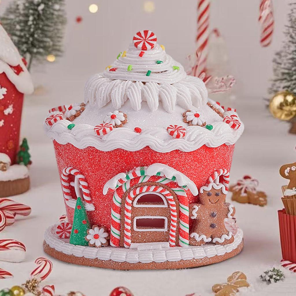 Christmas Decorations: Home Luminous Soft ClayCastle House, BreadClay, Christmas Shopping Mall Window Display Ornaments