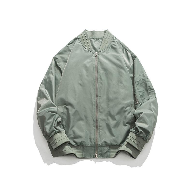 

Простая куртка-бомбер, утолщенная вышитая куртка пилота XXXL зелёный