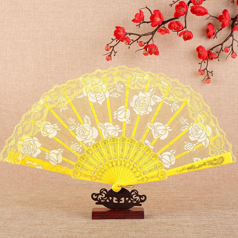 Wedding Hand Fan Lace Dancing Fan for Woman Decorative Handheld Fan for Women Party Clothing Accessories